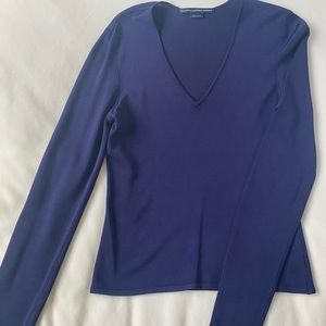 Ralph Lauren Long Sleeve V-Neck Knit Top